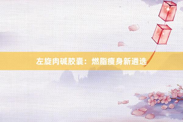 左旋肉碱胶囊：燃脂瘦身新遴选